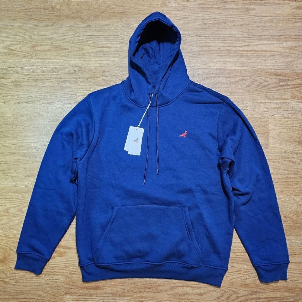Staple Pigeon World Champs Navy Hoodie Men's Medium M Soft Fleece Blue Red Logo